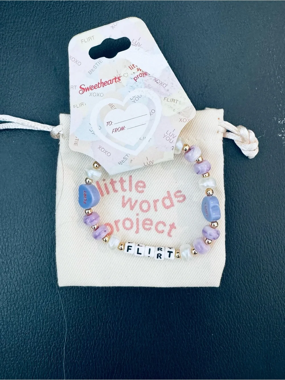 Little Words Project “FLIRT” Bracelet – NWT – Gift Pouch Included